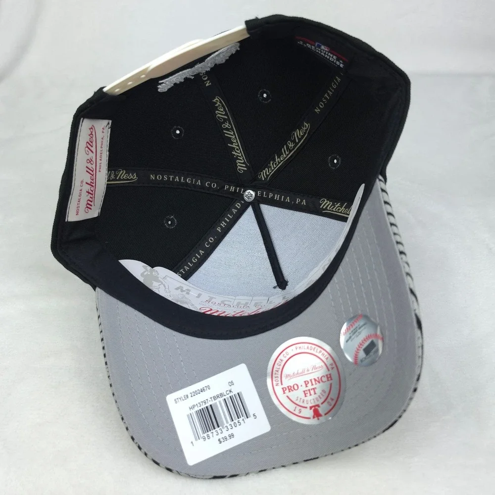 Tampa Bay Devil Rays Mitchell &‎ Ness Pro Fit Snapback Hat Cap 3D Logo Black NWT